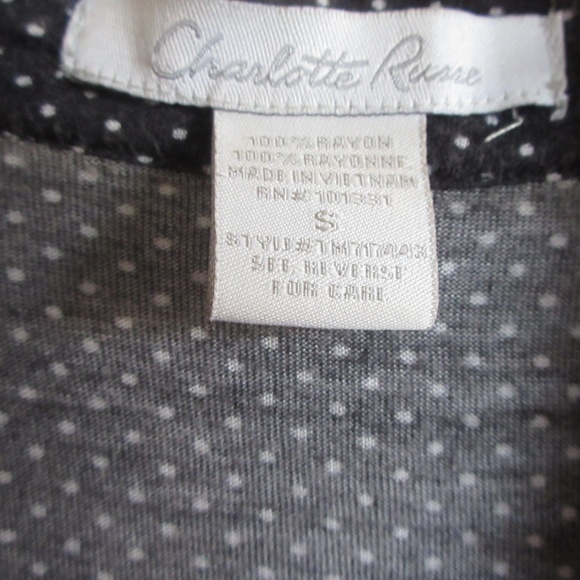 Charlotte Russe Ruffle Button Up Blouse Small - Picture 3 of 4